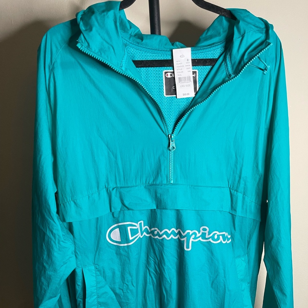 champion logo windbreaker